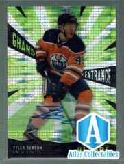 2020-21 Upper Deck Allure Grand Entrance Green AUTO #GE-1 Tyler Benson